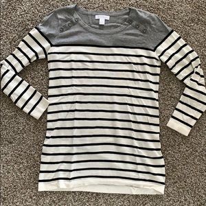 Striped maternity top